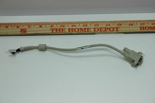 A VGA TO A-D CABLE FOR USE WITH CERONIX/ ATRONIC GAMES 7310103 Rev 4.6 with a ruler.