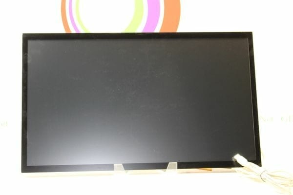 A close-up of a black screen.