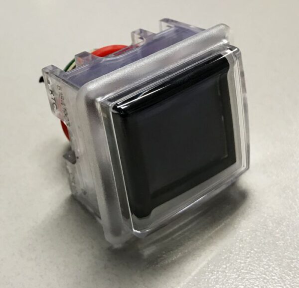 A small IGT Refurbished Dynamic Edge Lit Button device with a black screen.