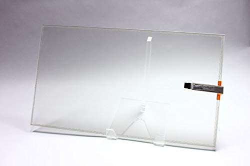 A 20.38" Ino Touch Sensor GETT Part CPM3177C For IGT 20.1" Touch Monitors with a plastic stand on a white background.