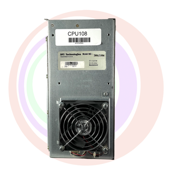 A power supply unit with the IGT CPU, AVP 3.0M. IGT Part #50062100W. Fits IGT G23 Games, Others. GETT Part CPU108 fan on it.