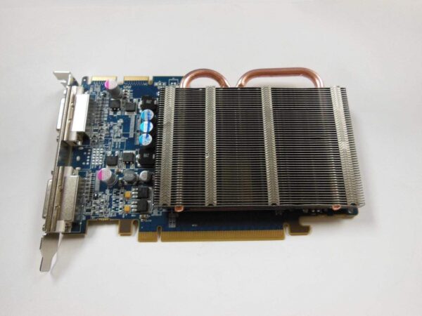 A IGT Video Card New 75608090W - FANLESS VIDEO E4690 512 MB VIDEO PCB. GETT Part VCard126 with a heatsink attached to it.
