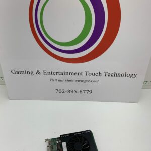 A Aristocrat GT430 Video Card New with Warranty. GETT Part VCARD112 in front of a sign.