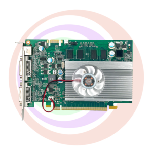 An image of the Aristocrat Video Card for Viridian Game 9500GT with a wire attached to it.
