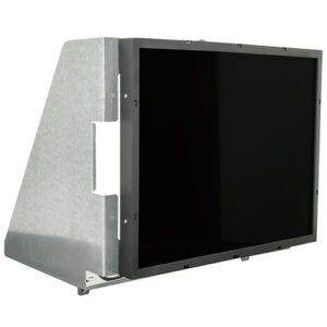 A metal enclosure with a 19" LCD Serial Touch Monitor (Ceronix Part CPA2410) screen.