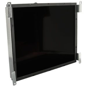 A 19" LCD Upright Serial Touch Monitor mounted on a wall.