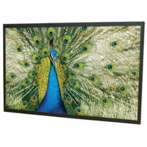 A black 22" Wells Gardner LCD Monitor with 3M Touch System, Part WGF2258-MDBM67B and GETT Part LCDM1017 with a peacock on it.