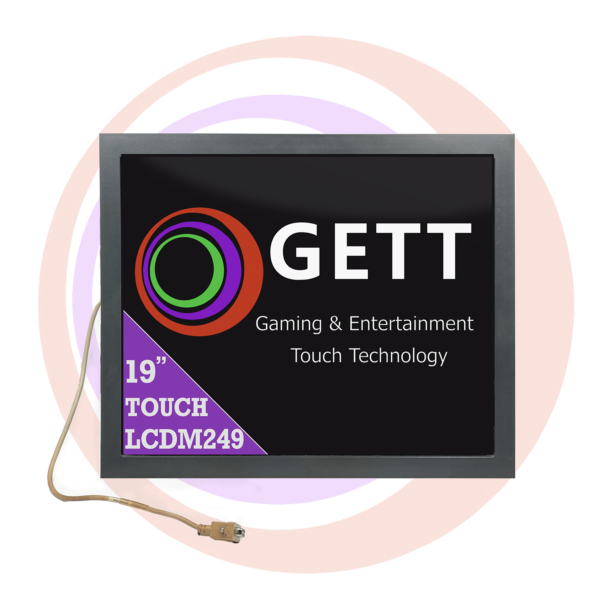 Gett 19" LCD Touch Monitor for use with Aristocrat MK6 games. WGF1990-TSAM02Y. Includes 3M Touch System. GETT Part LCDM249 gaming & entertainment touch technology.