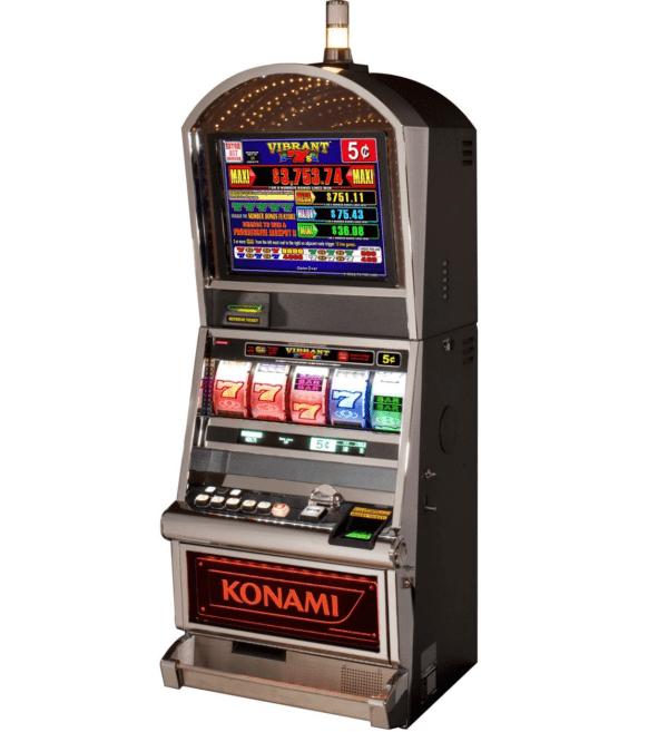 A slot machine with a lot of different LED Cells for Progressive Meters and More on it.