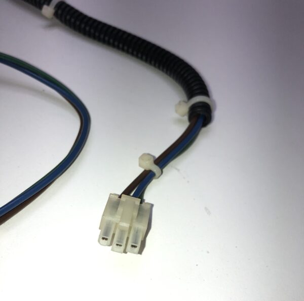 A Bill Validator Cable with two wires attached to it.