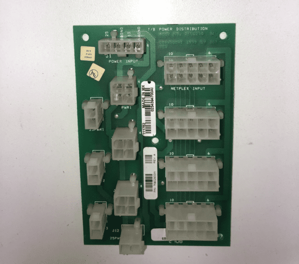 A IGT AVP Netplex Power Distribution Board with a number of wires on it.