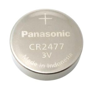 Panasonic CR2477 Coin Cell Battery 3V 24.5X7.7mm 1000mA GETT Part BTRY101 v li-ion battery.