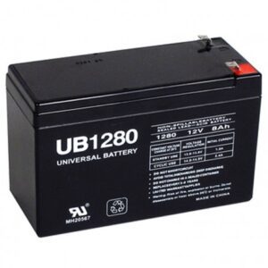 The 12V 8Ah UPS Battery, Replaces 7Ah 28W BB Battery SH1228W. GETT Part BTRY110 on a white background.