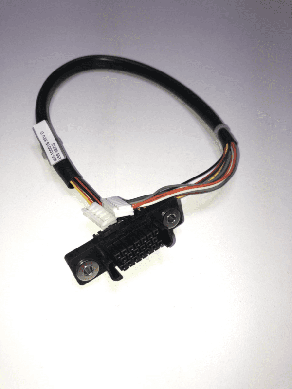 A JCM Cable for WBA and UBA Bill acceptor. Fits Aristocrat Games GETT Part BV161 with wires attached to it.