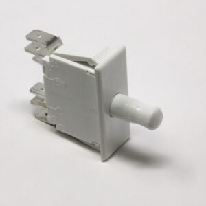 A 6pin Cherry Switch on a white surface.