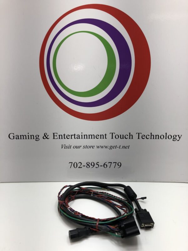 The 19 Pin LCD Harness for Ceronix for IGT. GETT Part CPS1897 gaming and entertainment technology logo.