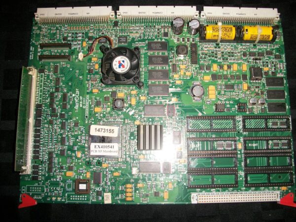An Aristocrat MK VI MPU pcb board with many components on it.