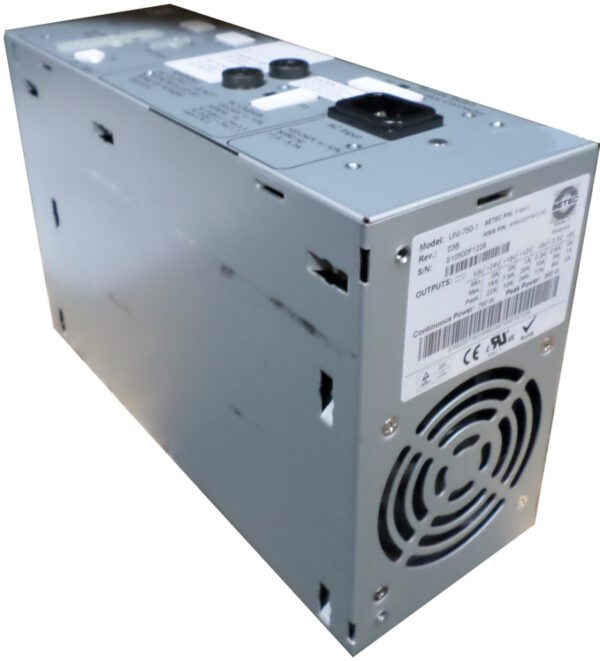 A WMS NXT Bluebird 750W Power Supply on a white background.