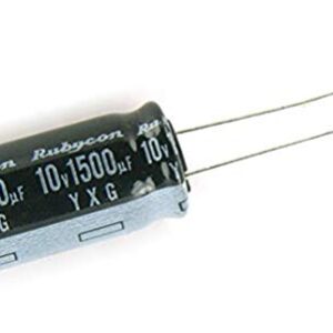 A 10v 1500uf Nichicon Aluminum Electrolytic Capacitor - Leaded on a white background.
