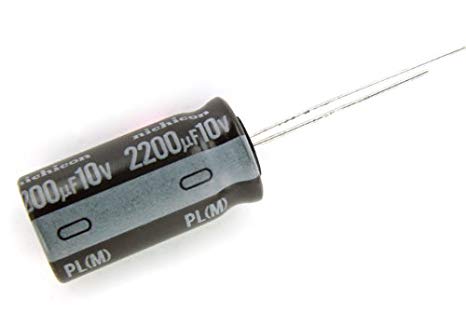 Condensatori Elettrolitici Nichicon PW 2200uF 10V 12.5x20mm - Lunga Durata, Bassa Impedenza (Made In Japan)