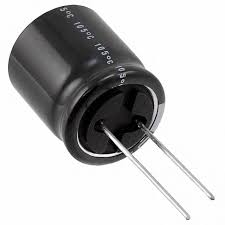 A 100uf 50v Nichicon Aluminum Electrolytic Capacitor - Leaded 20% on a white background.