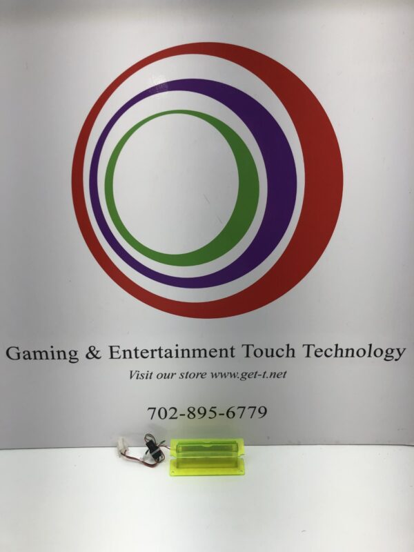 Ticket Printer Bezel, includes harness and connector. Works with IGT Games. See pics. GETT Part Ticket117 is the gaming and entertainment touch technology logo.