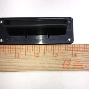 A Ticket Printer Bezel, Black plastic handle on a ruler. Misc Part. New old Stock. GETT Part Ticket118
