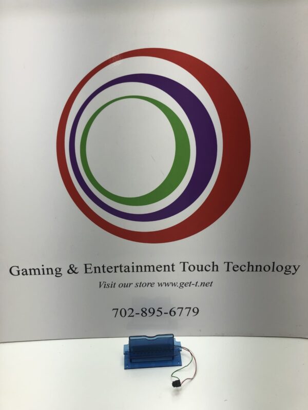 Gaming & entertainment touch technology Blue Ticket Printer Bezel logo.