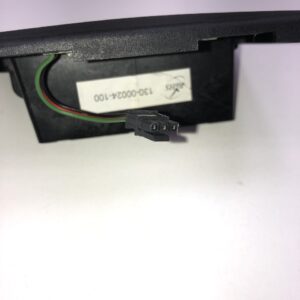 A Black Bezel with Plug for Ticket Printer. Fits IGT. See pics for Plug config and size. GETT Part Ticket138 device with a wire attached to it.