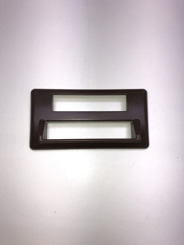 A Ticket Printer Bezel, Black/ Plastic. Fits IGT Games. New, Legacy Part. GETT Part Ticket 109 on a white surface.