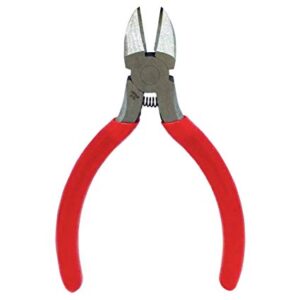 A pair of 6"Dykes Wire cutting tool with red handles on a white background.