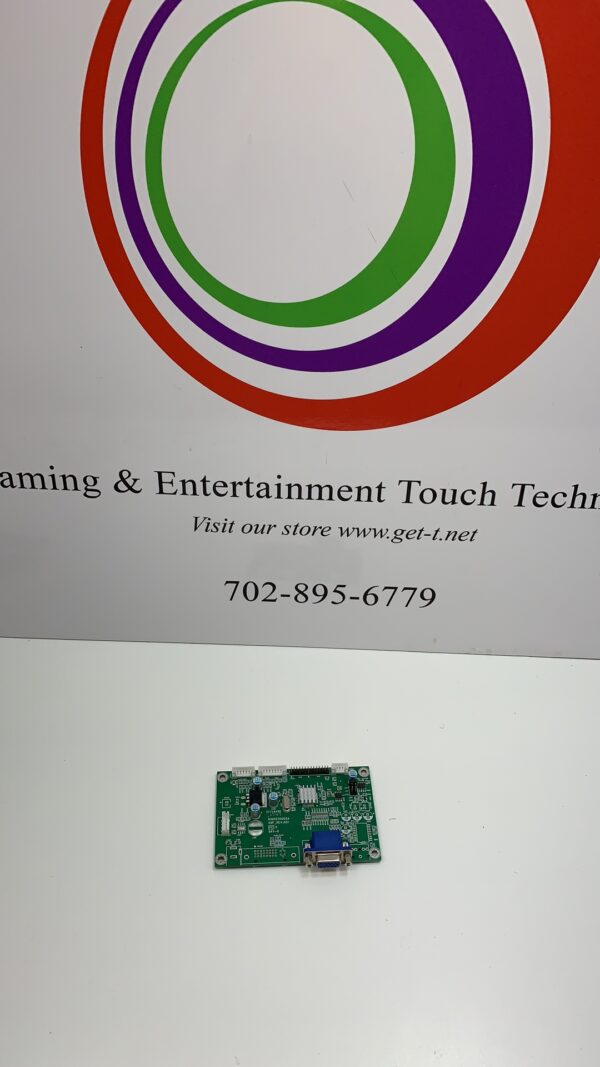 A Tovis A-D Board for 32" Top Box Monitor with a colorful circle and text.