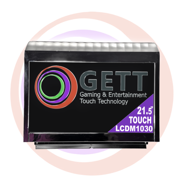Gett 21.5" monitor for use with Aruze Gen X Games. Includes 3M Touch System. GETT Part LCDM1030.