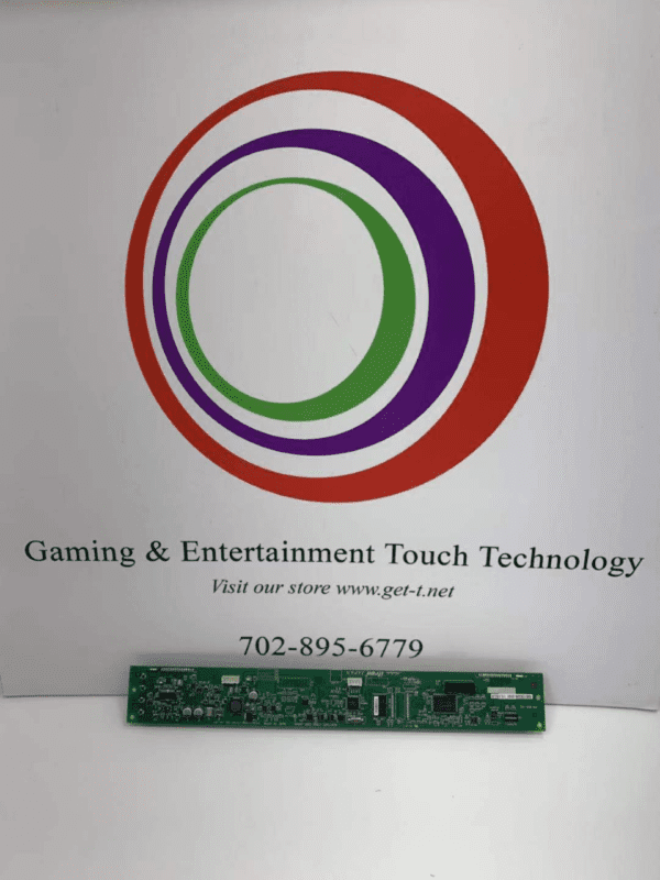 Gaming & entertainment LED Reader board for Aruze Innovator Games. Noritake Itron Part: GU512X32H-3101 11L12LLR. VFD Display. GETT Part LED115 pcb board.