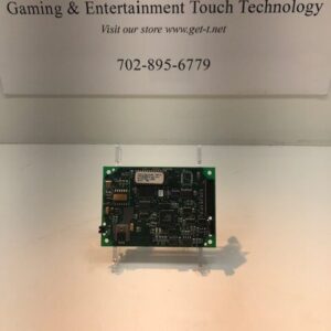A IGT Display Controller, VFD Display IGT S2000 Upright board in front of a sign.