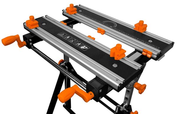 A Touch Sensor Cutter Bench Tool with two orange handles on it.