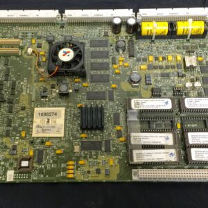 A Aristocrat MK6 CPU,  XP Version. Assembly Part 410541. GETT Part 114 board with a red arrow pointing to it.