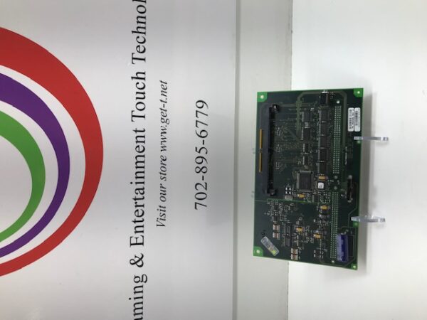 A IGT S2000 multimedia lite board PN 76924400. GETT Part MBRD101 with the words entertainment technology on it.