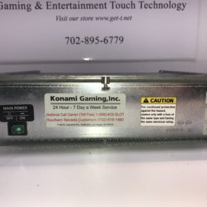 A Konami K2V Upright Power Supply GETT Part PSUP186 gaming and entertainment technology power supply.