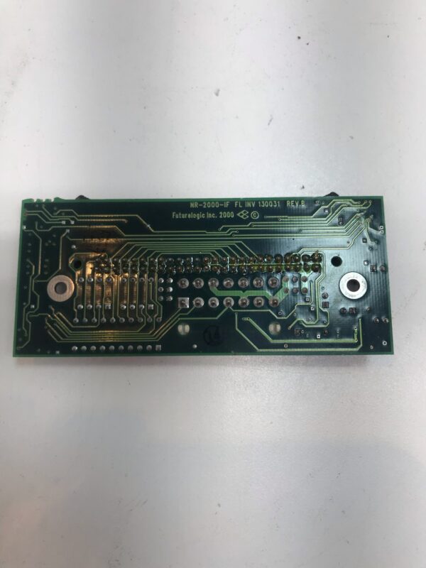 A Future Logic Printer RS-232 Daughter Board on a white surface.