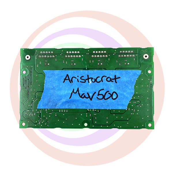 A circuit board with the words 'aristocrat pcb410651' on it.