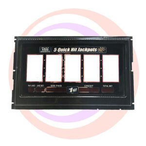 Reel Glass and LED Meter Display assembly for the Bally S6000 .  Bally Part 37777-0626 Refurbished GETT Part ReelGlassAsy100