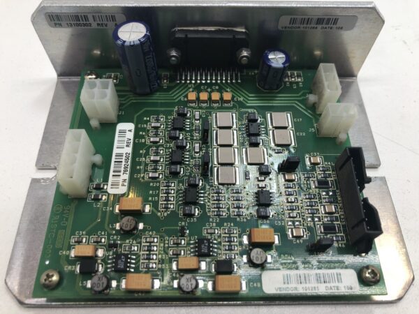 A circuit board with the IGT AVP In-Line AMP on it.