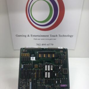 A Bally S6000 MPU board with a logo for gaming and entertainment technology. Bally Part AS-06605-0001. GETT Part MPU107