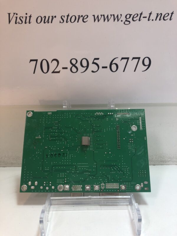 A green AD Board for Effinet Monitor with the words visit our store GETT.