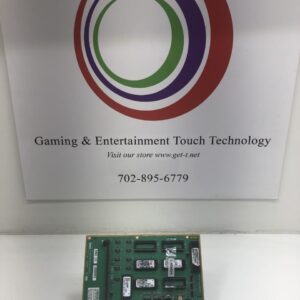 A IGT Motherboard, Enhanced for IGT S2000. IGT Part 76828100. GETT Part MPU111 gaming and entertainment technology board in front of a sign.