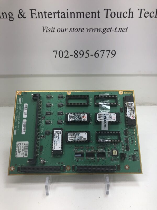 A pcb board with the IGT Motherboard, Enhanced for IGT S2000. IGT Part 76828100. GETT Part MPU111 on it.