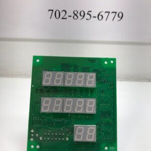 A display board with a Credit Meter for IGT S2000 Game on it. Refurbished part, cleaned/ tested and ready to GETT your game back up and running. GETT Part CM101