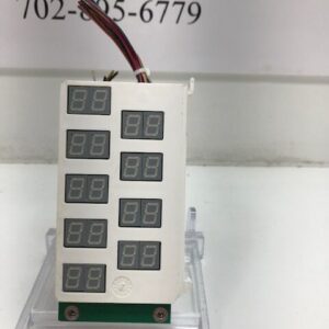 The IGT S2000 2-Digit Multi Coin Payline Display is sitting on top of a table.