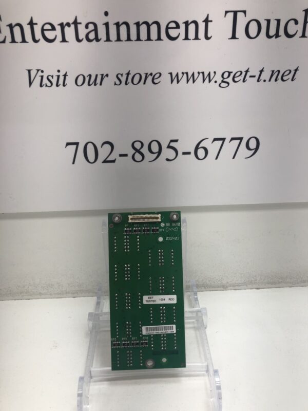 A pcb with the words Credit Meter for use with IGT Games. See Photos. IGT Part 75123930. GETT Part CM105 on it.